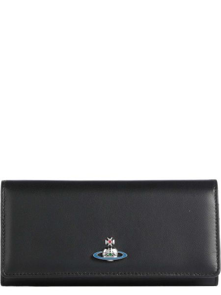Кожаный кошелек Vivienne Westwood черный