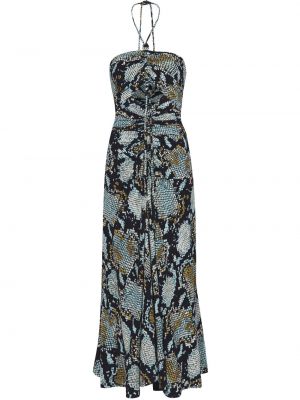 Μίντι φόρεμα με σχέδιο με μοτίβο φίδι Proenza Schouler μαύρο