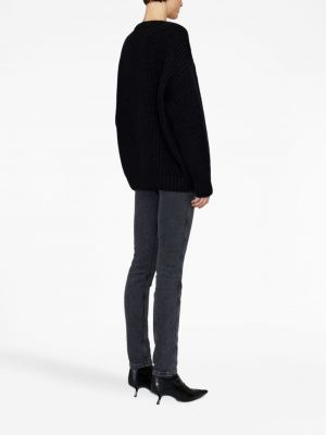 Pullover mit rundem ausschnitt Anine Bing schwarz