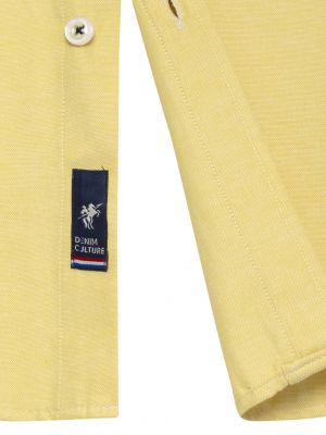 Rifľová košeľa Denim Culture žltá