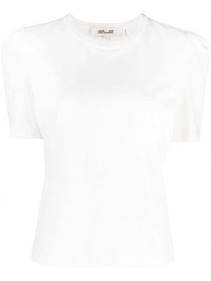 Bílé bavlněné tričko Dvf Diane Von Furstenberg