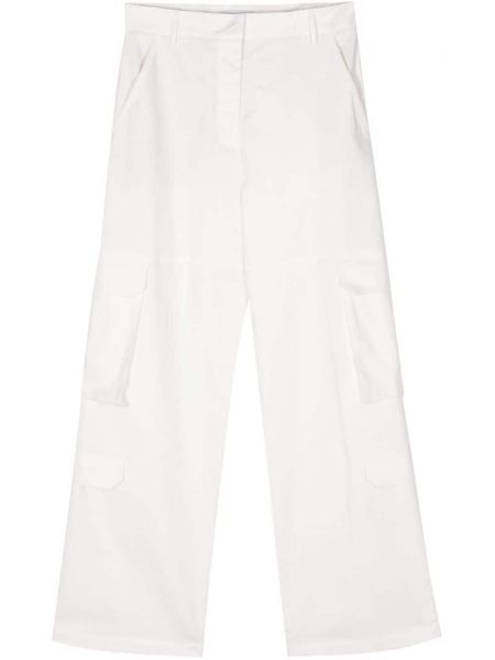 „cargo“ stiliaus kelnės Manuel Ritz balta