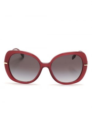 Oversized sluneční brýle Burberry Eyewear červené