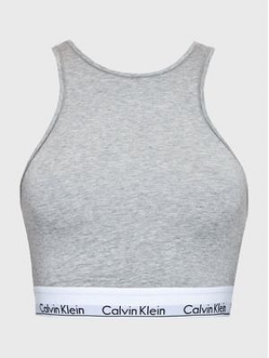 Calvin Klein Underwear Podprsenkový top Unlined 000QF7214E  - Šedá