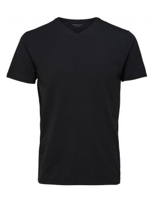 T-shirt Selected Homme noir