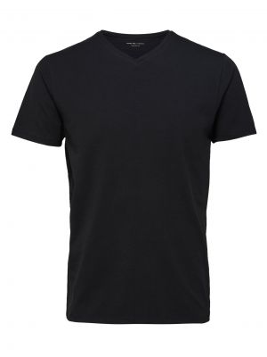 T-shirt Selected Homme sort