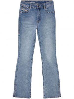 Zvonové džíny s vysokým pasem Diesel modré