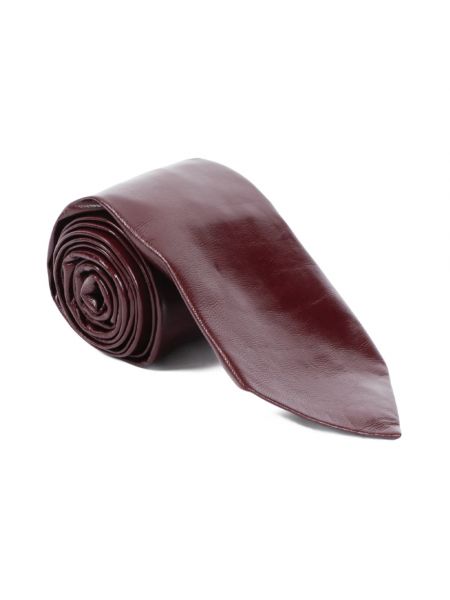 Krawat Bottega Veneta brązowy
