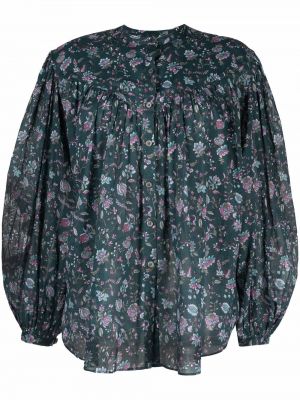 Ned floral bluse Isabel Marant étoile grønn