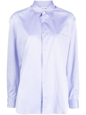 Długa koszula bawełniane z długim rękawem Comme Des Garcons Shirt - niebieski