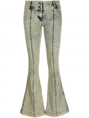Low waist bootcut jeans ausgestellt Knwls grün