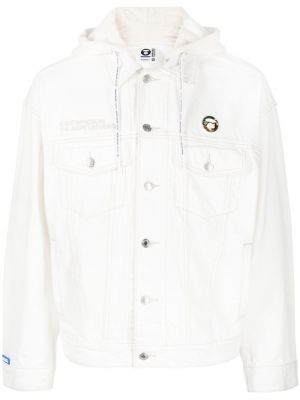Giacca di jeans Aape By *a Bathing Ape® bianco