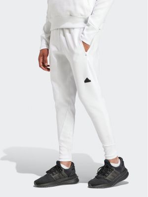 Pantaloni sport Adidas alb