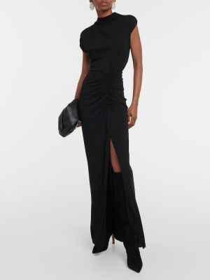 Džerzej dlouhé šaty Diane Von Furstenberg čierna