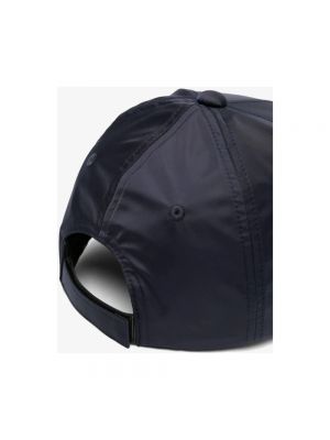 Nylonowa czapka z daszkiem na rzep Emporio Armani niebieska