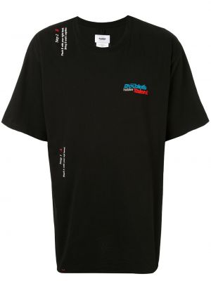 T-shirt mit stickerei Doublet schwarz