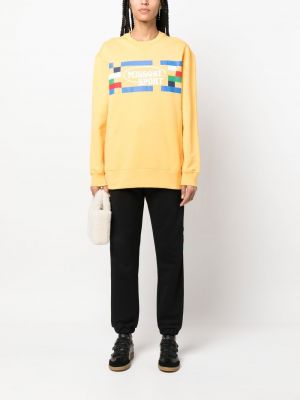 Sweatshirt aus baumwoll mit print Missoni gelb