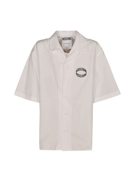 Koszula elegancka Moschino biała