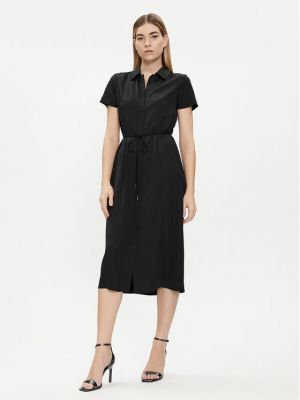 Φόρεμα σε στυλ πουκάμισο Calvin Klein μαύρο