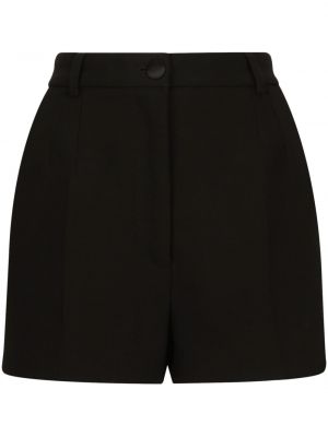 Pantaloni scurți plisate Dolce & Gabbana negru