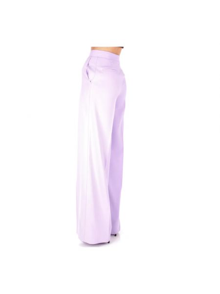 Pantalones de cuero Pinko violeta