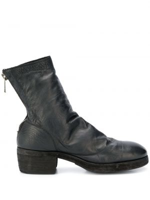 Členkové topánky Guidi čierna