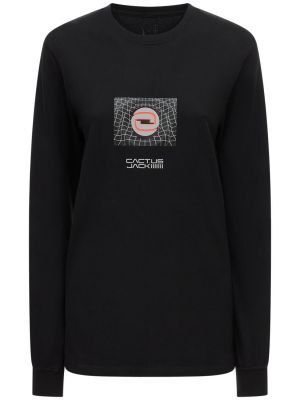 Jersey majica z dolgimi rokavi Nike črna