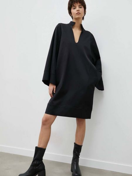 Oversized gyapjú mini ruha By Malene Birger fekete