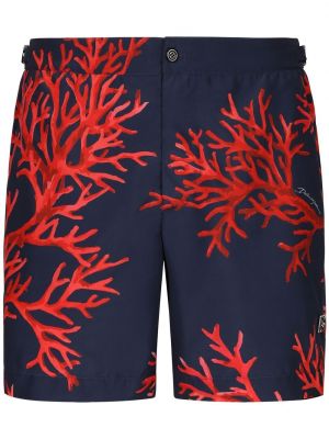 Trykt shorts Dolce & Gabbana blå