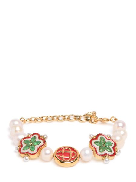 Bracelet avec perles à fleurs Casablanca