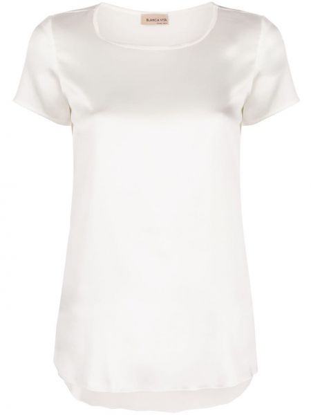 Camiseta de seda Blanca Vita blanco