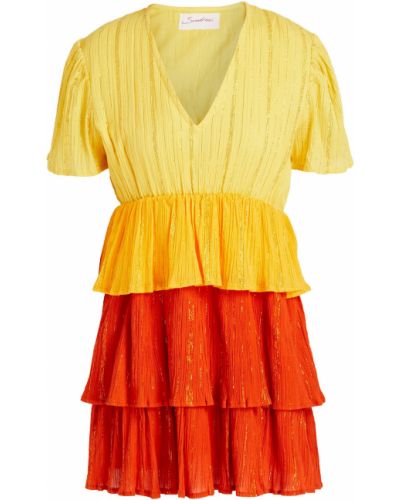 Sukienka mini bawełniana Sundress, pomarańczowy