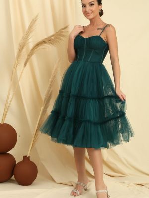 Сукня міні з тюлі By Saygı зелена