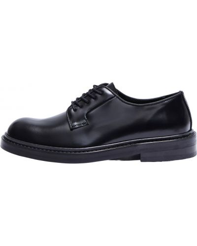 Pantofi cu șireturi Selected Homme negru