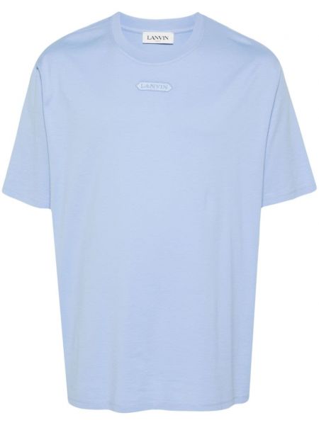 Broderet t-shirt Lanvin blå