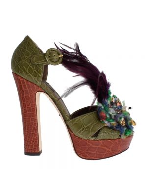 Sandały Dolce And Gabbana zielone