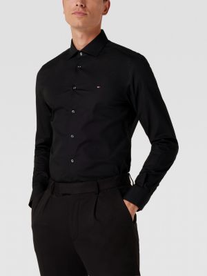 Koszula slim fit Tommy Hilfiger Tailored czarna