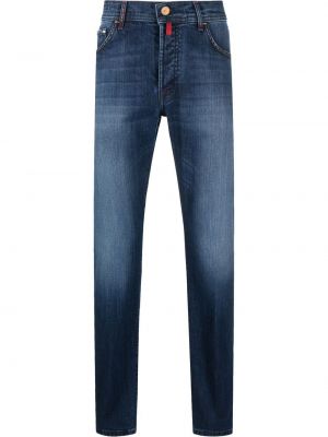 Jeans med normal passform Kiton blå