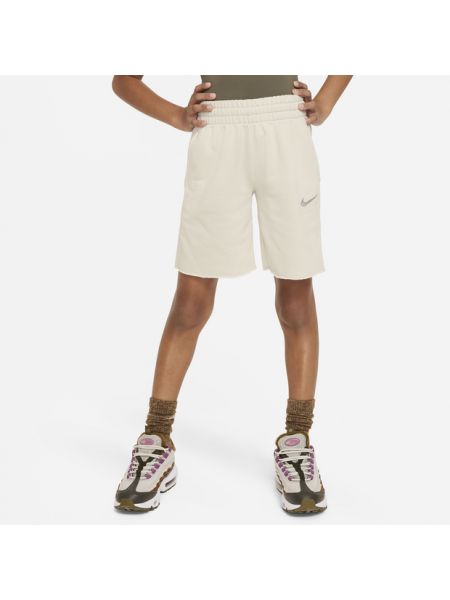 Shorts en coton Nike beige