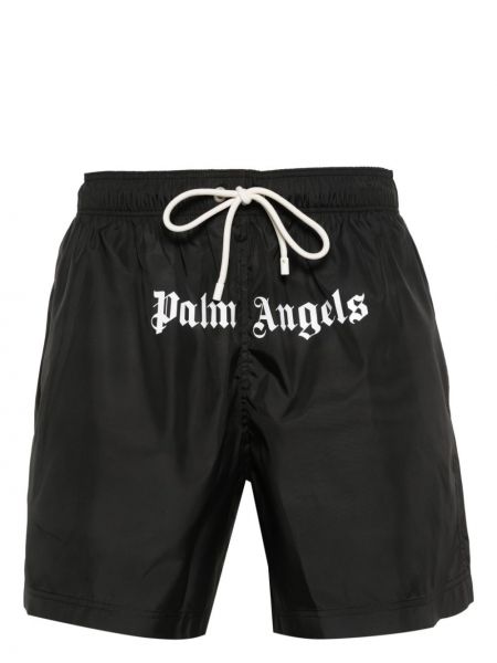 Kratke hlače s printom Palm Angels crna