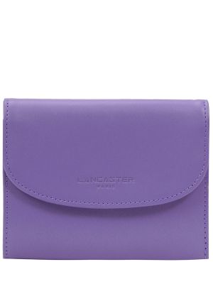 Кожаный кошелек Lancaster фиолетовый