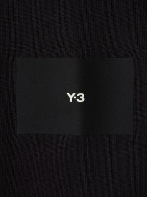 Medvilninis džemperis su gobtuvu su užtrauktuku Y-3 juoda