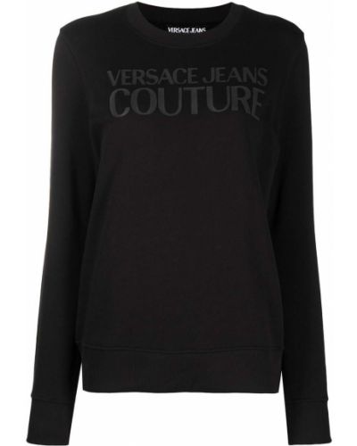 Sudadera con estampado Versace Jeans Couture negro