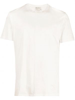 Βαμβακερή μπλούζα με στρογγυλή λαιμόκοψη Maison Margiela λευκό