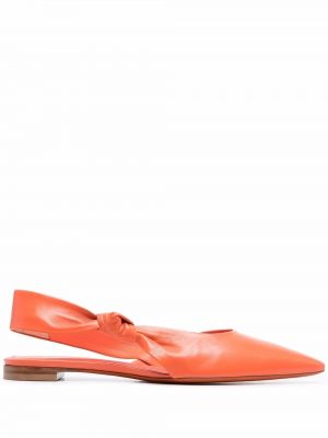 Sandále s otvorenou pätou Santoni oranžová
