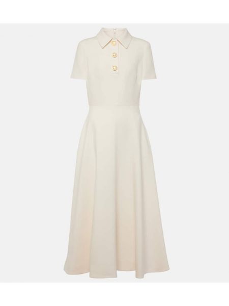 Crepe dress Valentino hvit