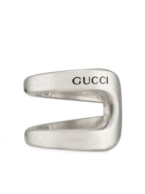 Prstan Gucci srebrna