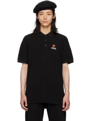 Черный - Рубашка-поло с цветочным узором Paris Boke Kenzo