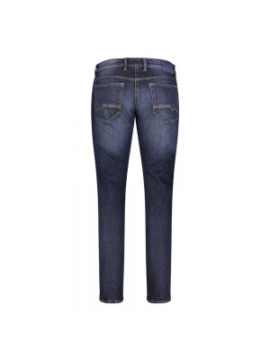 Slim fit skinny jeans mit print Mac blau