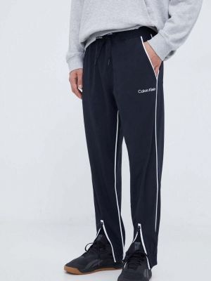 Kalhoty s aplikacemi Calvin Klein Performance černé